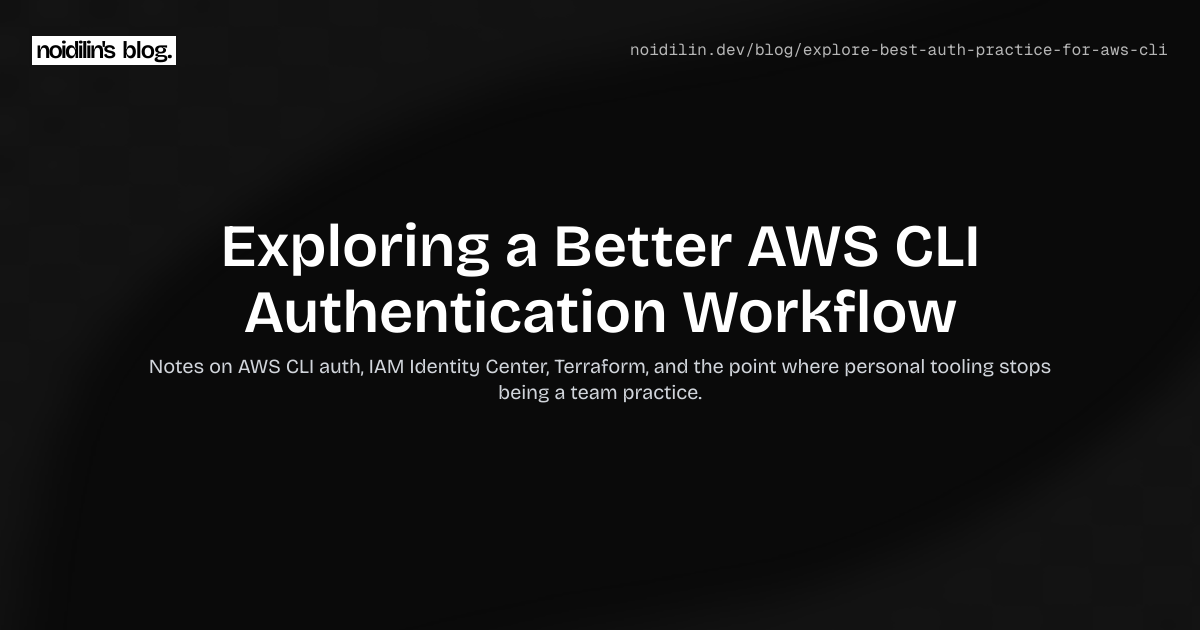 Exploring a Better AWS CLI Authentication Workflow