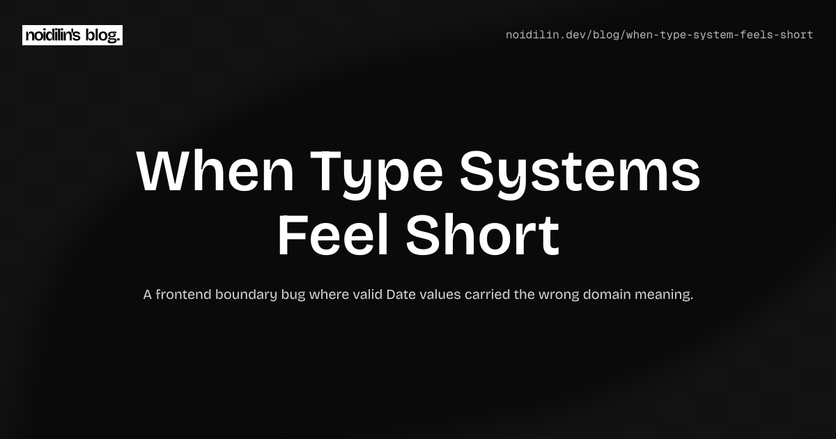 When Type Systems Feel Short